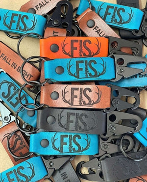fis keychains with a black hook